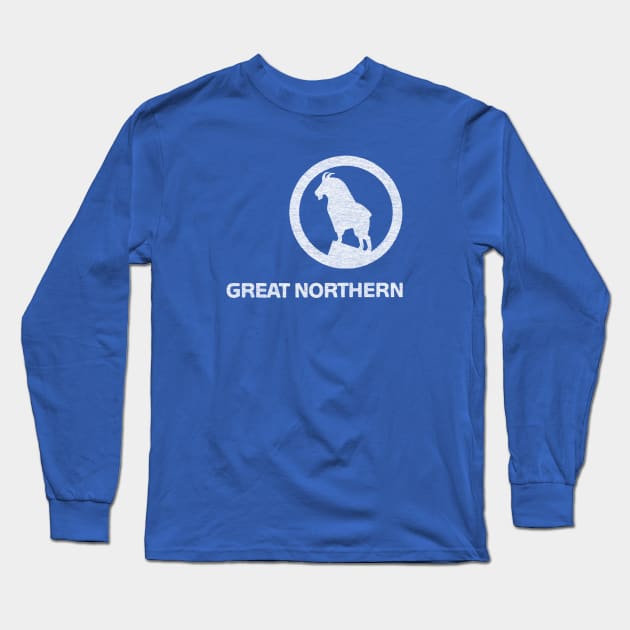 Great Northern Railroad Long Sleeve T-Shirt by Turboglyde